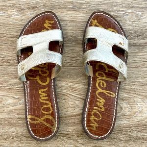 Sam Edelman gold sandals
